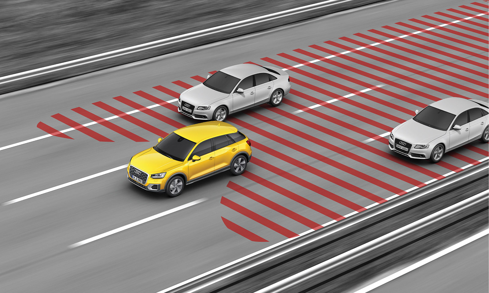 Audi side assist 車道變換輔助系統